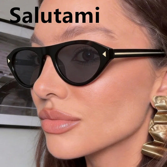 Lunettes de Soleil Œil-de-Chat Vintage à Rivets — Samara