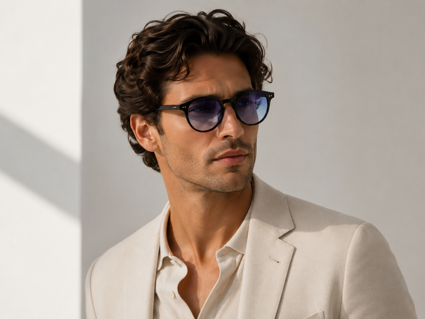 Lunettes de Soleil Rondes Vintage — Samara
