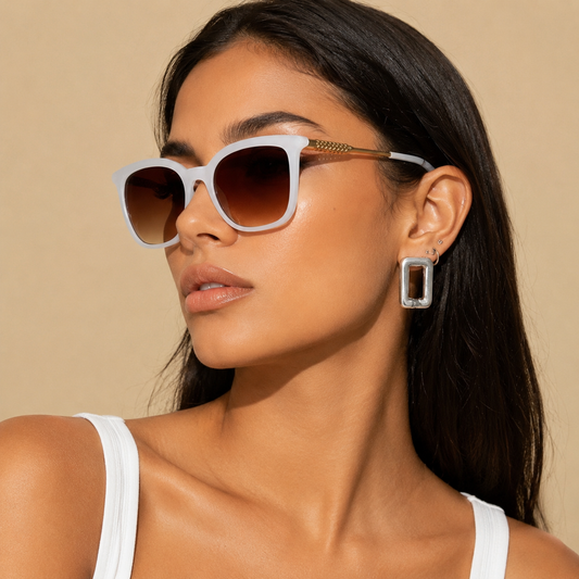Lunettes de soleil carrées classiques unisexe - Samara