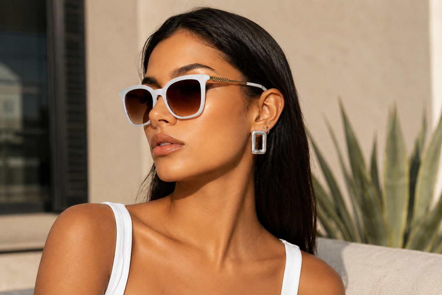 Lunettes de Soleil Carrées Classiques Unisexe — Samara