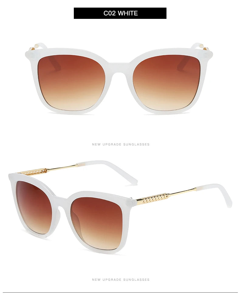 Lunettes de Soleil Carrées Classiques Unisexe — Samara