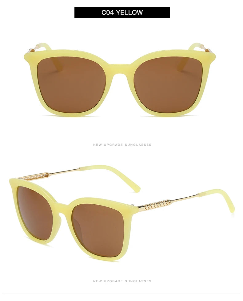 Lunettes de Soleil Carrées Classiques Unisexe — Samara