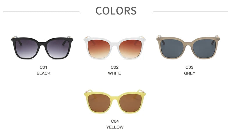Lunettes de Soleil Carrées Classiques Unisexe — Samara