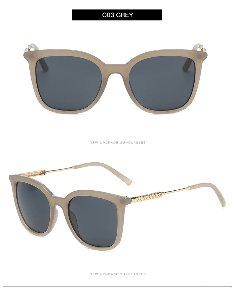 Lunettes de Soleil Carrées Classiques Unisexe — Samara