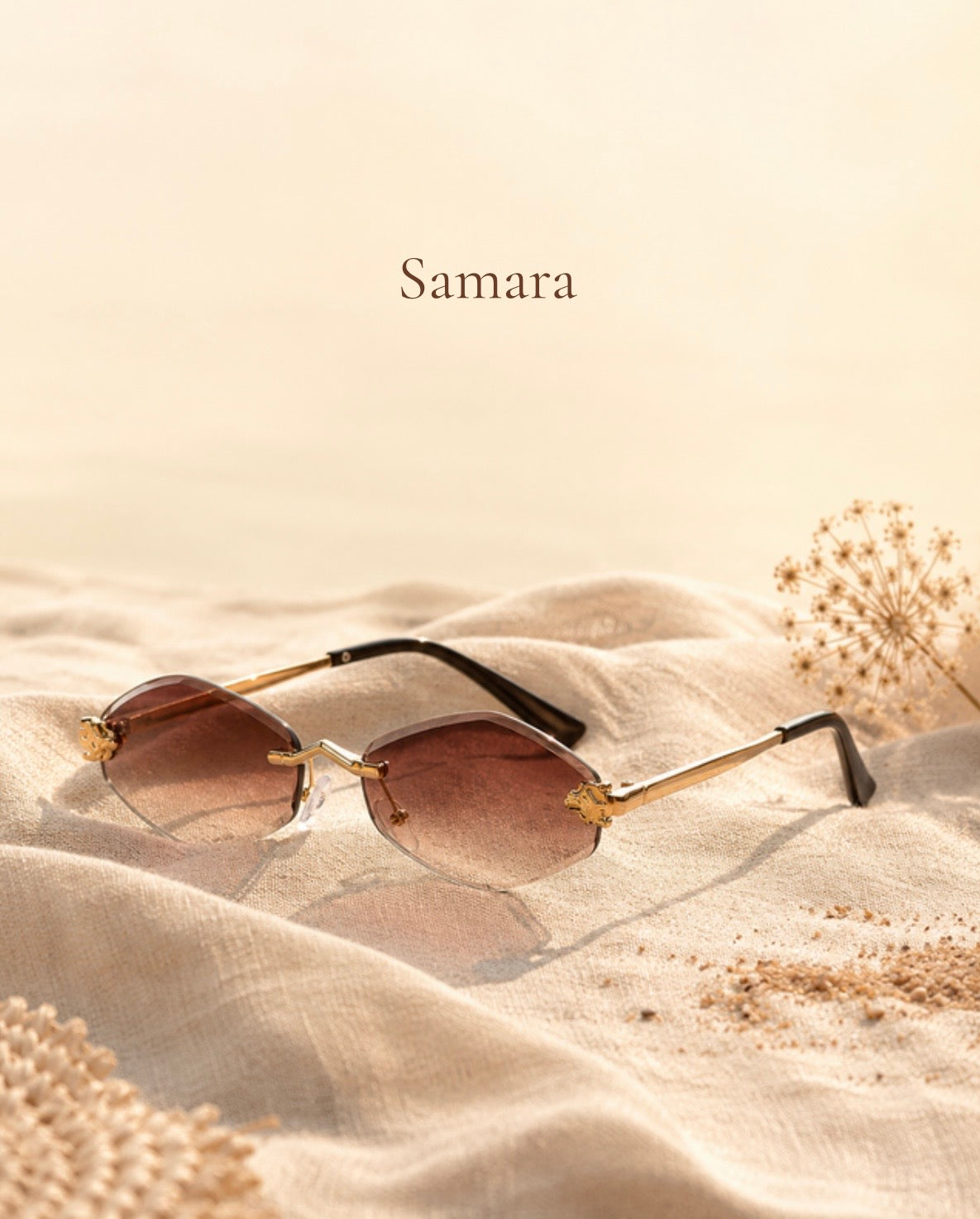 Lunettes de Soleil Polygonales Luxe Femme — Samara