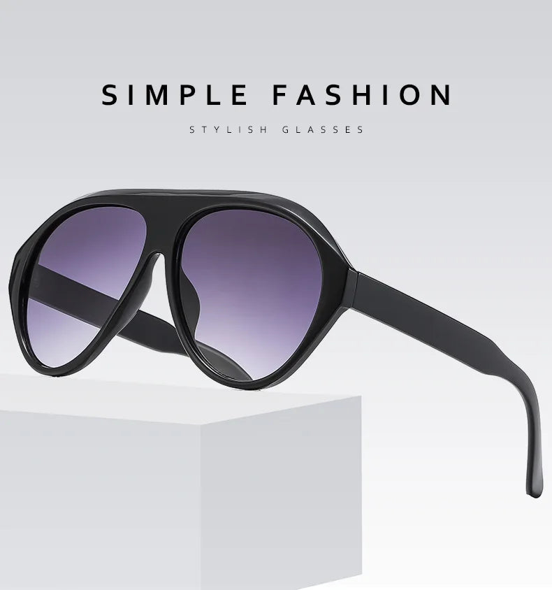 Lunettes de Soleil Aviateur Oversize Unisexe — Samara