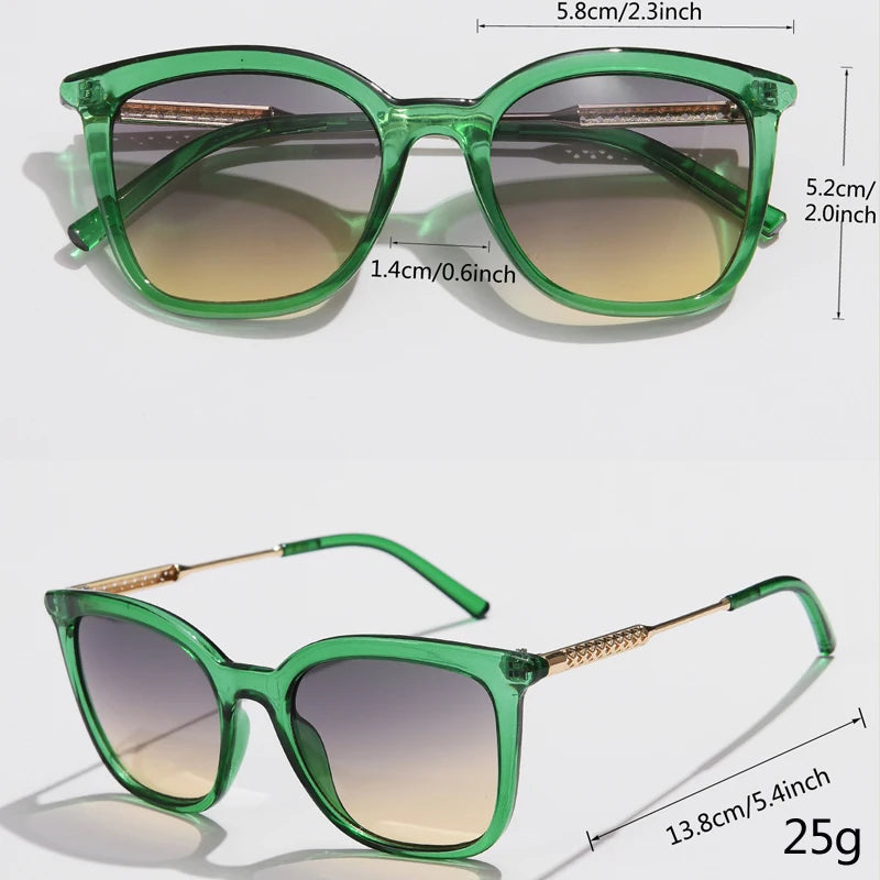 Lunettes de Soleil Carrées Classiques Unisexe — Samara