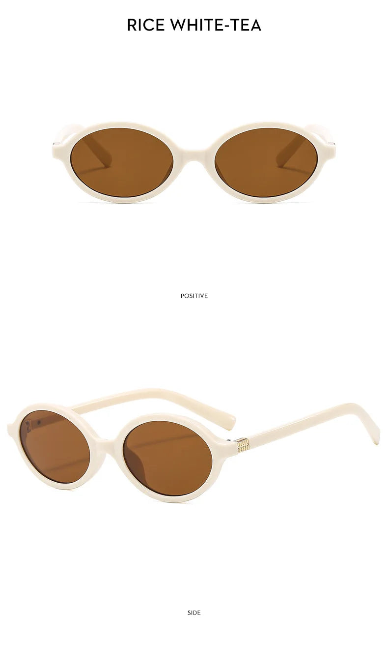 Lunettes de Soleil Ovales Glamour Femme — Samara