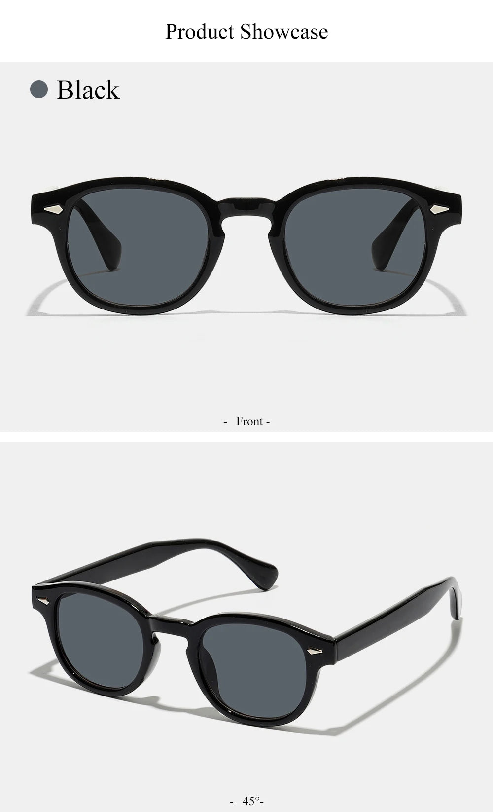 Lunettes de Soleil Rondes Rétro Unisexe — Samara