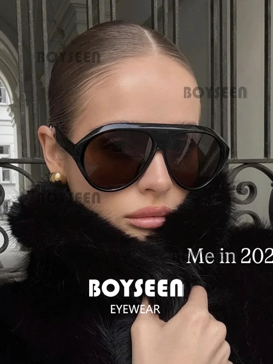 Lunettes de Soleil Aviateur Oversize Unisexe — Samara