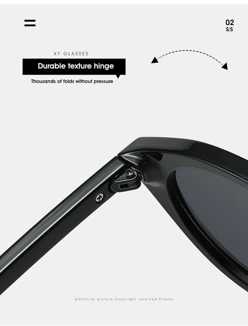 Lunettes de Soleil Œil-de-Chat Vintage à Rivets — Samara