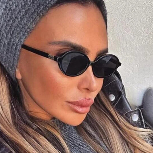 Lunettes de Soleil Ovales Glamour Femme — Samara