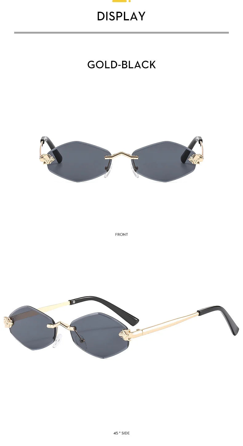 Lunettes de Soleil Polygonales Luxe Femme — Samara