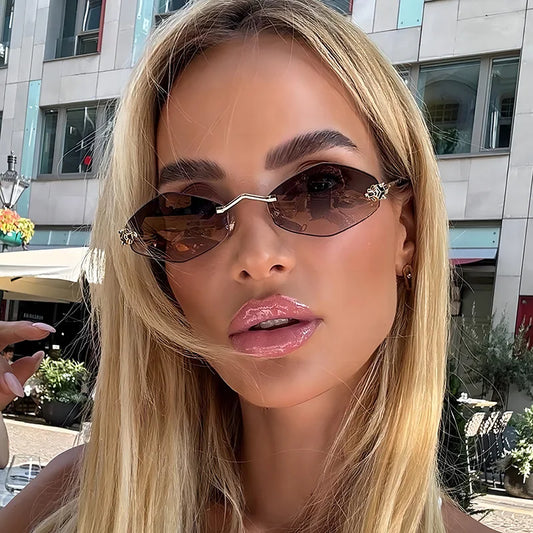 Lunettes de Soleil Polygonales Luxe Femme — Samara