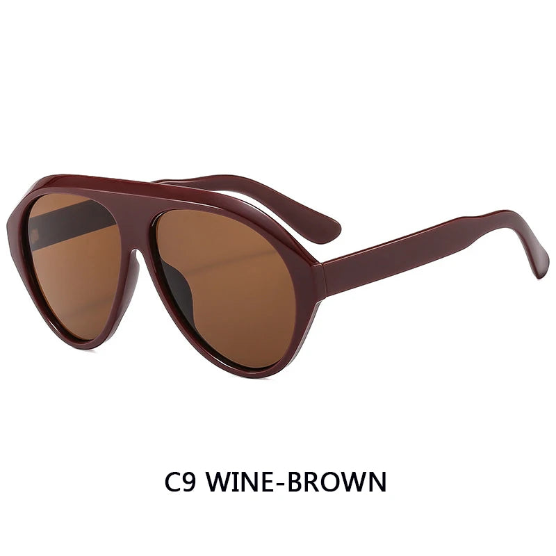 Lunettes de Soleil Aviateur Oversize Unisexe — Samara