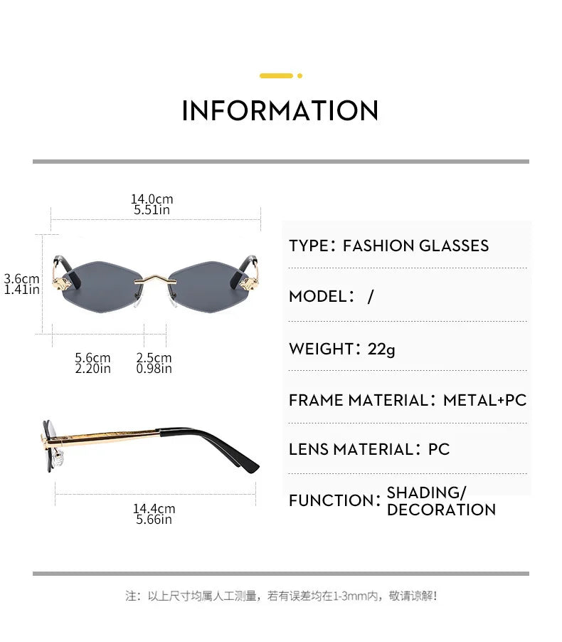 Lunettes de Soleil Polygonales Luxe Femme — Samara