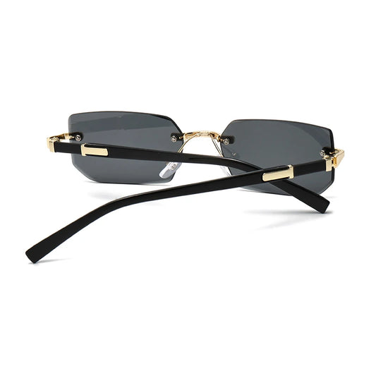 Lunettes de Soleil Sans Monture Rectangulaires — Samara