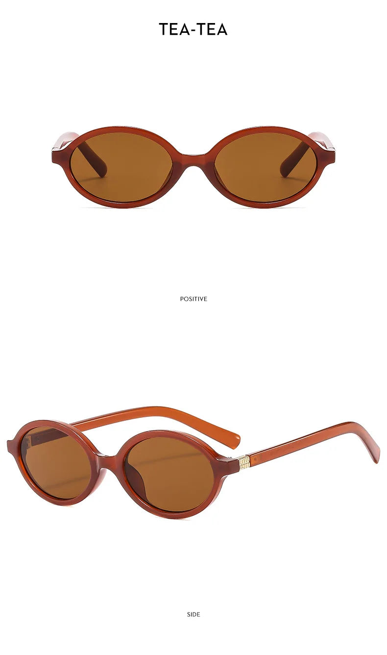 Lunettes de Soleil Ovales Glamour Femme — Samara