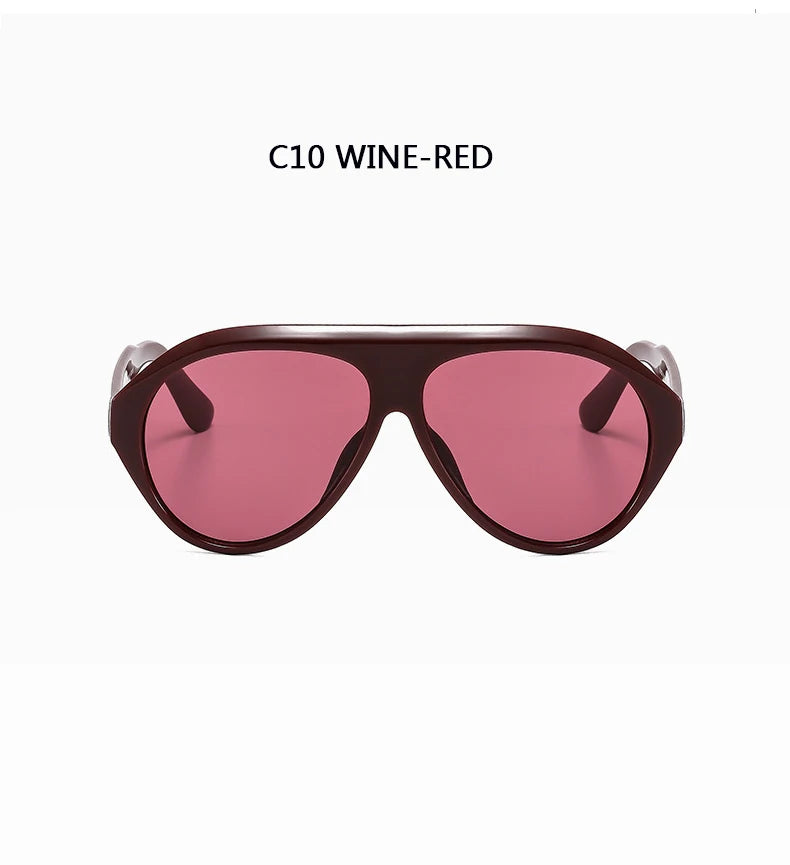 Lunettes de Soleil Aviateur Oversize Unisexe — Samara