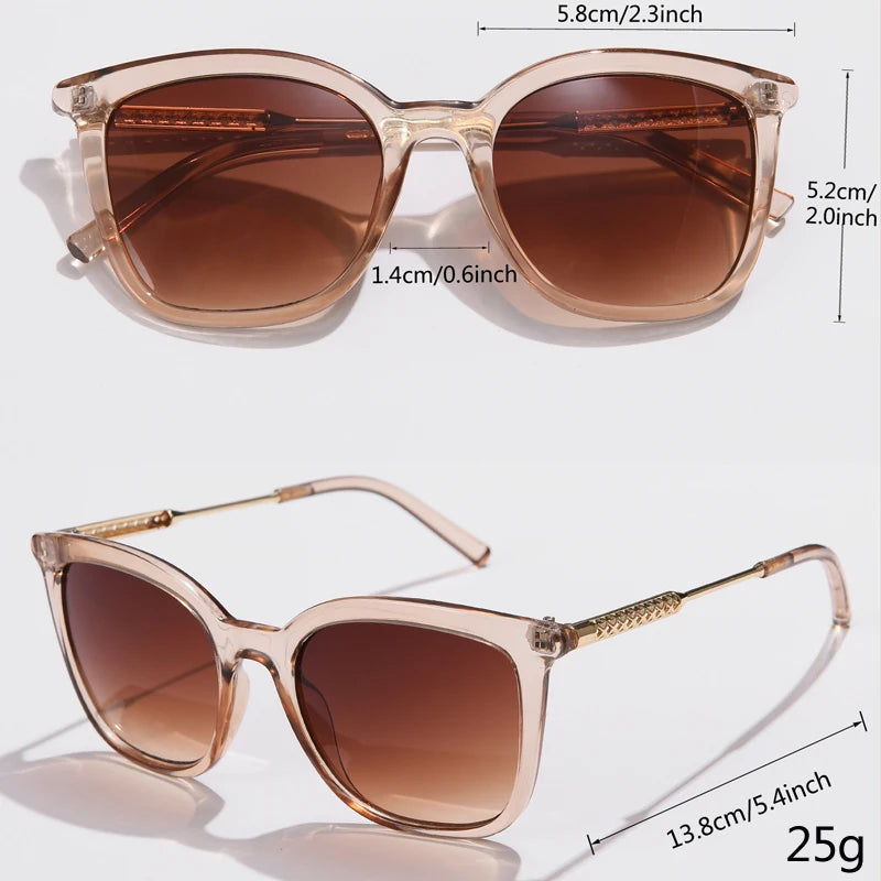 Lunettes de Soleil Carrées Classiques Unisexe — Samara