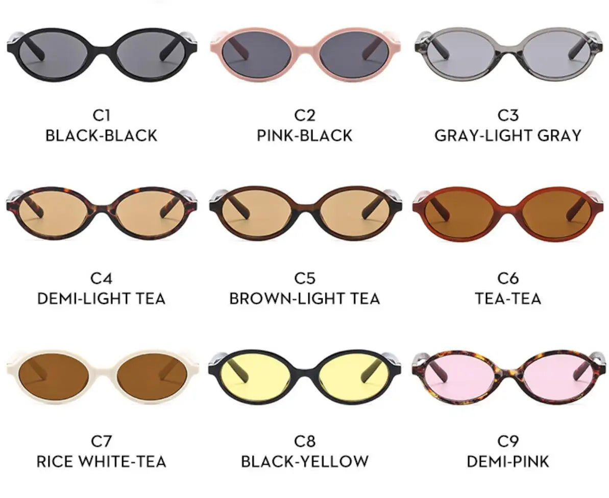 Lunettes de Soleil Ovales Glamour Femme — Samara