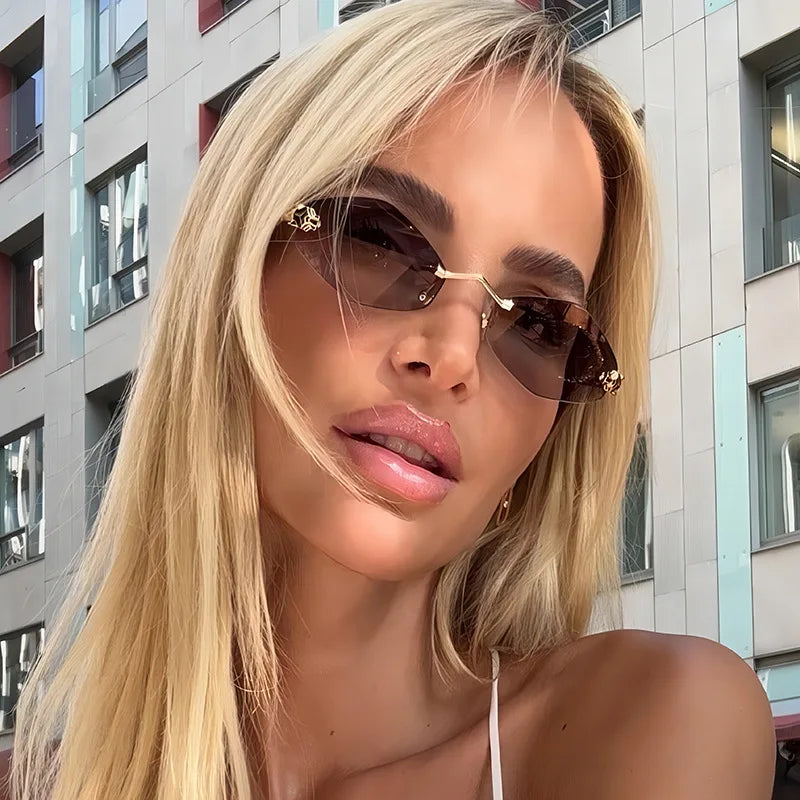 Lunettes de Soleil Polygonales Luxe Femme — Samara