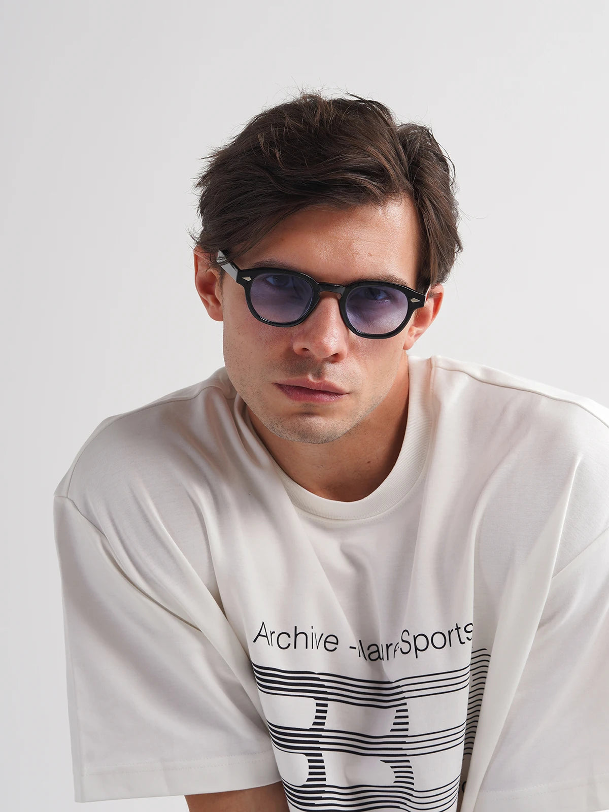 Lunettes de Soleil Rondes Rétro Unisexe — Samara