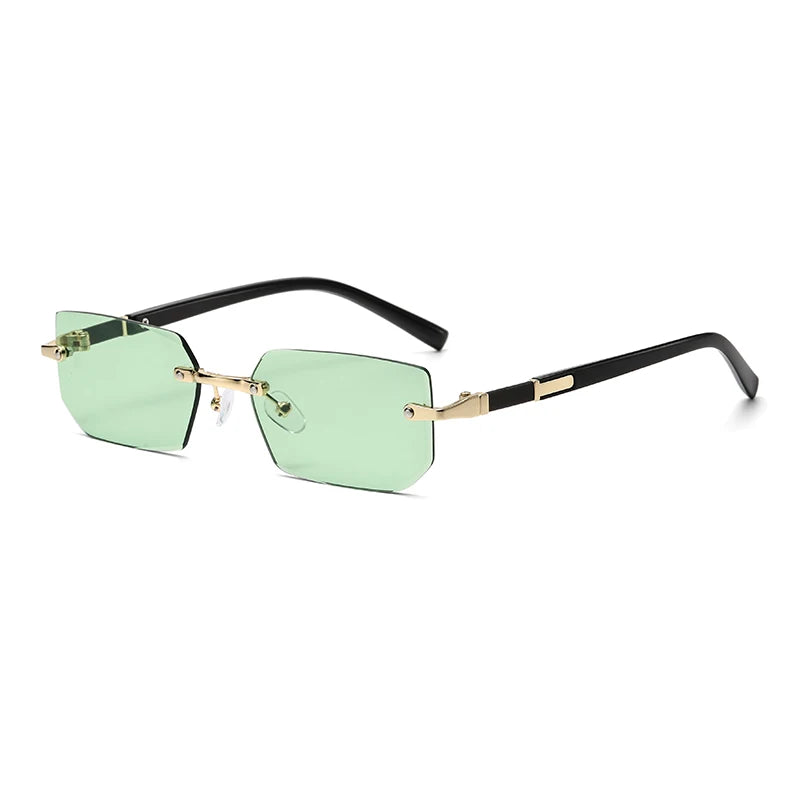 Lunettes de Soleil Sans Monture Rectangulaires — Samara