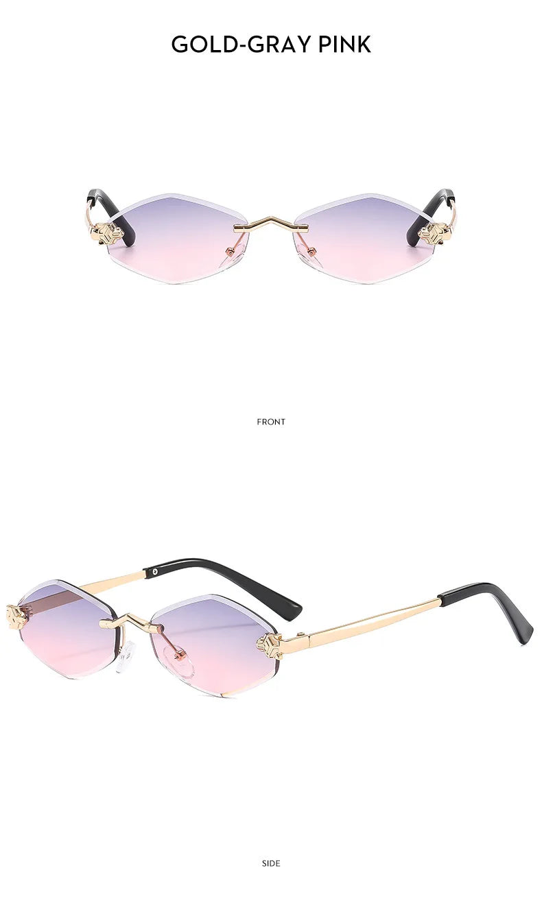 Lunettes de Soleil Polygonales Luxe Femme — Samara