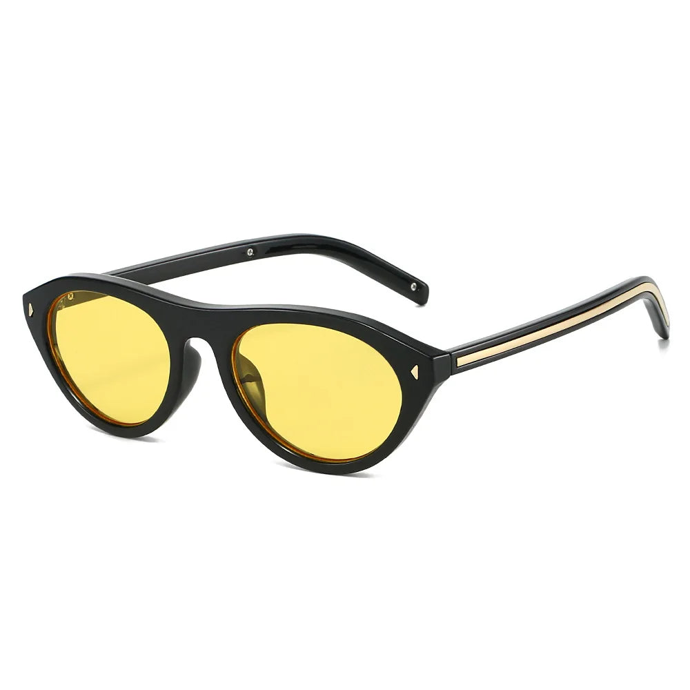 Lunettes de Soleil Œil-de-Chat Vintage à Rivets — Samara