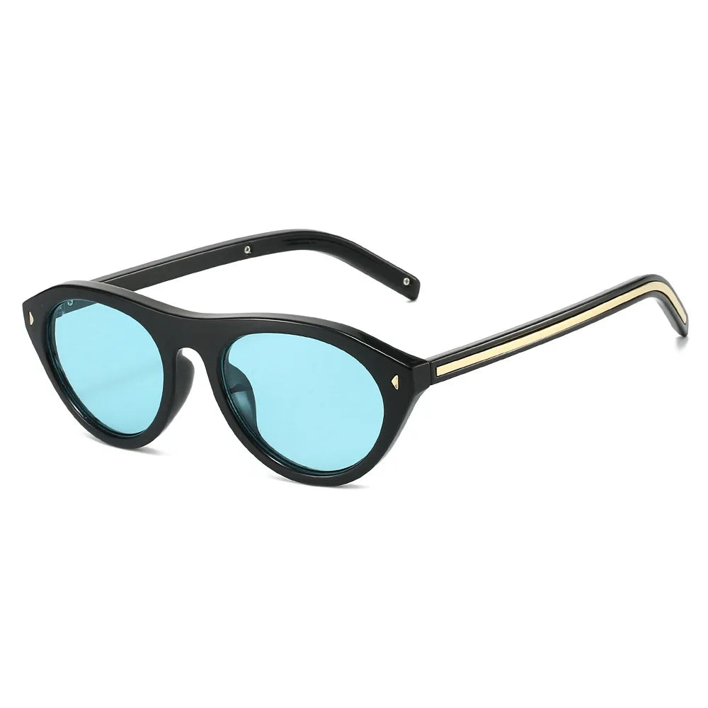 Lunettes de Soleil Œil-de-Chat Vintage à Rivets — Samara