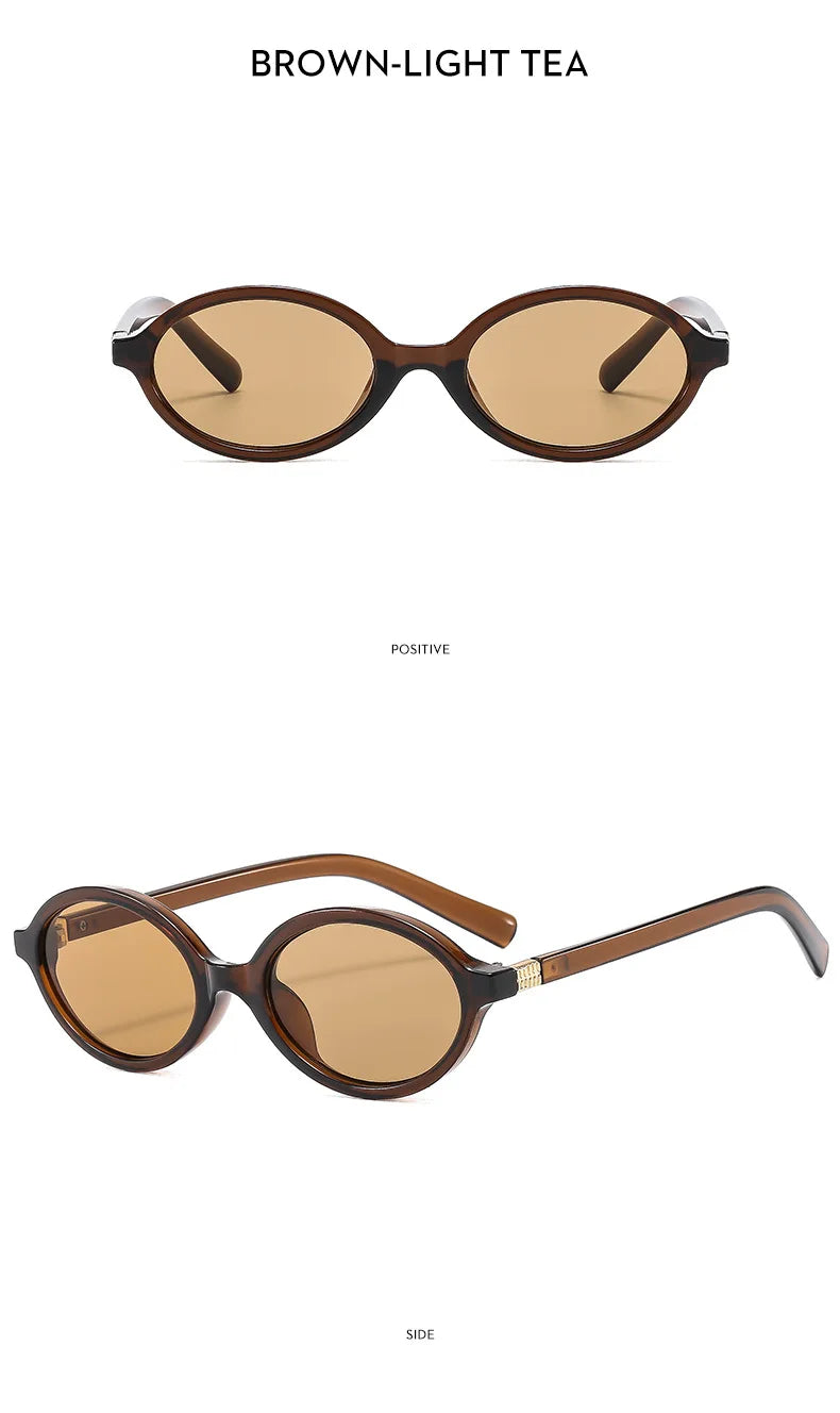 Lunettes de Soleil Ovales Glamour Femme — Samara