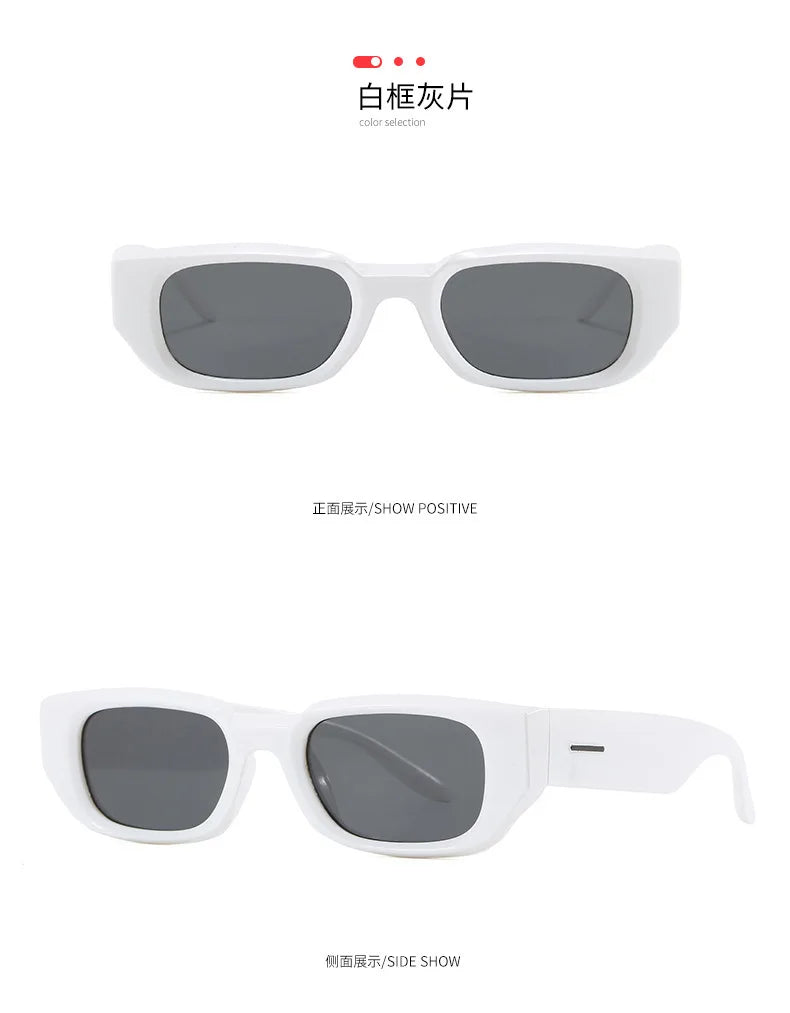 Lunettes de Soleil Rectangulaires Classiques Vintage — Samara