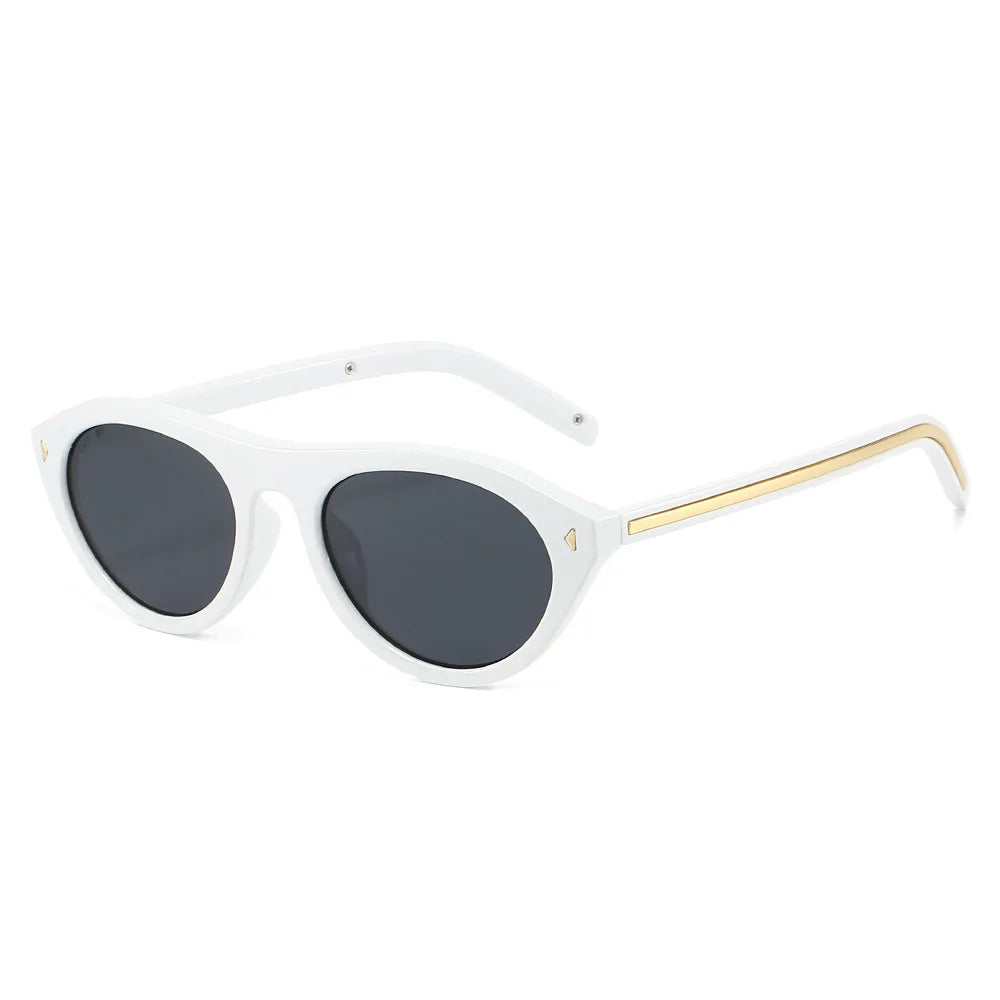Lunettes de Soleil Œil-de-Chat Vintage à Rivets — Samara