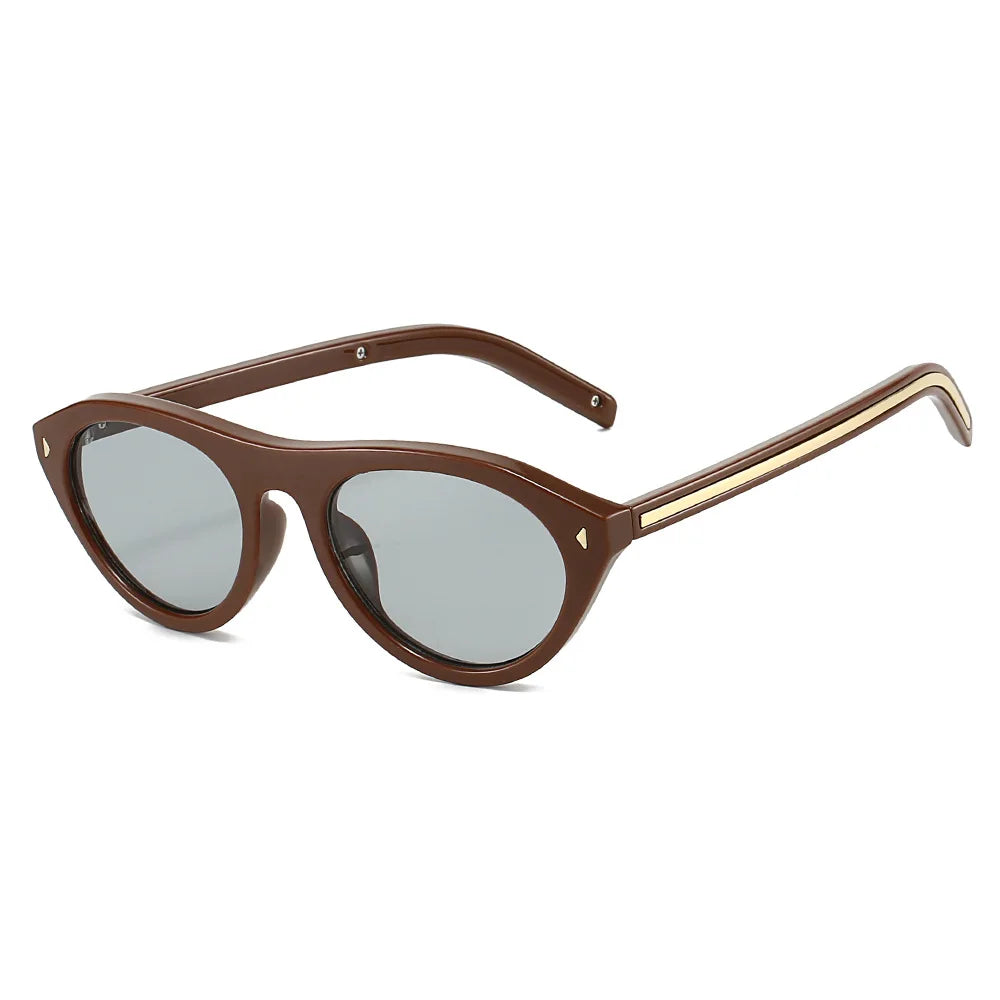 Lunettes de Soleil Œil-de-Chat Vintage à Rivets — Samara