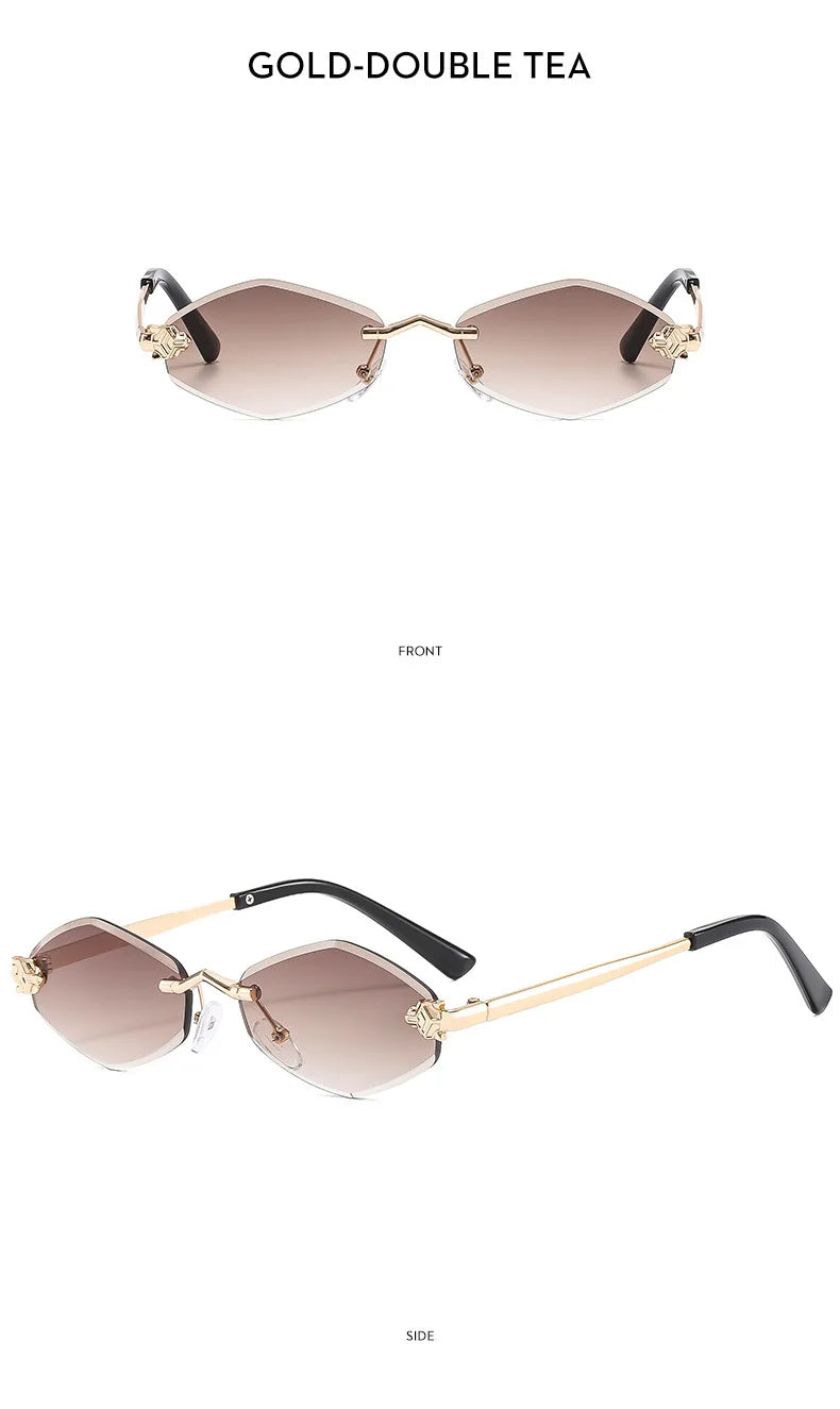 Lunettes de Soleil Polygonales Luxe Femme — Samara