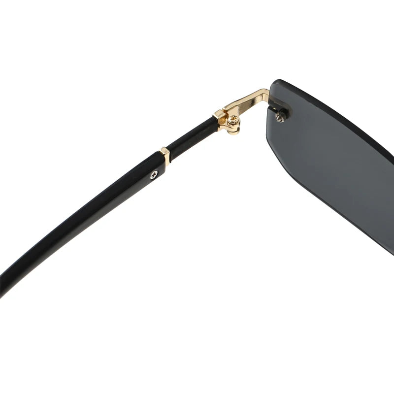 Lunettes de Soleil Sans Monture Rectangulaires — Samara