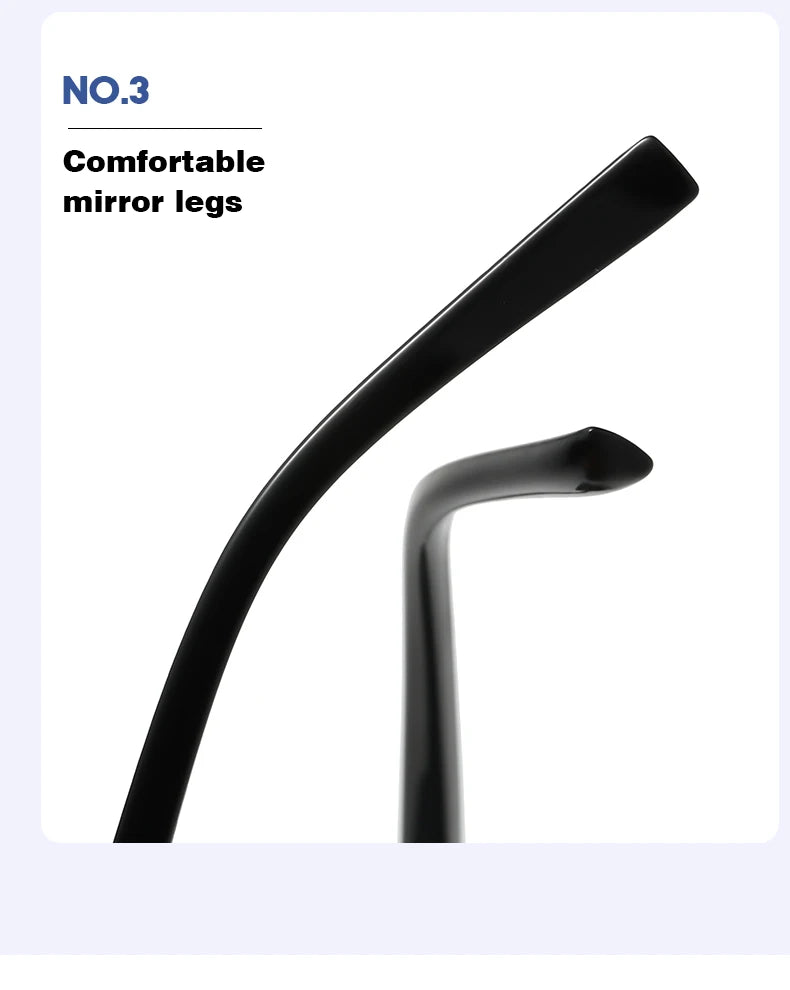 Lunettes de Soleil Sans Monture Rectangulaires — Samara