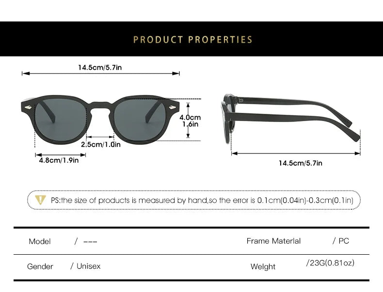 Lunettes de Soleil Rondes Vintage — Samara