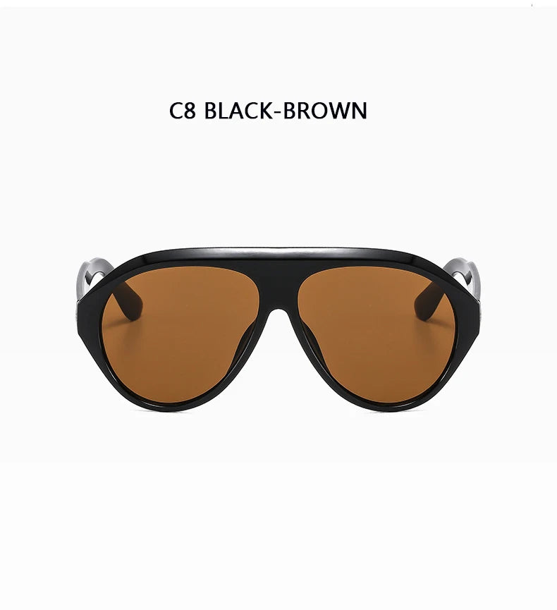 Lunettes de Soleil Aviateur Oversize Unisexe — Samara