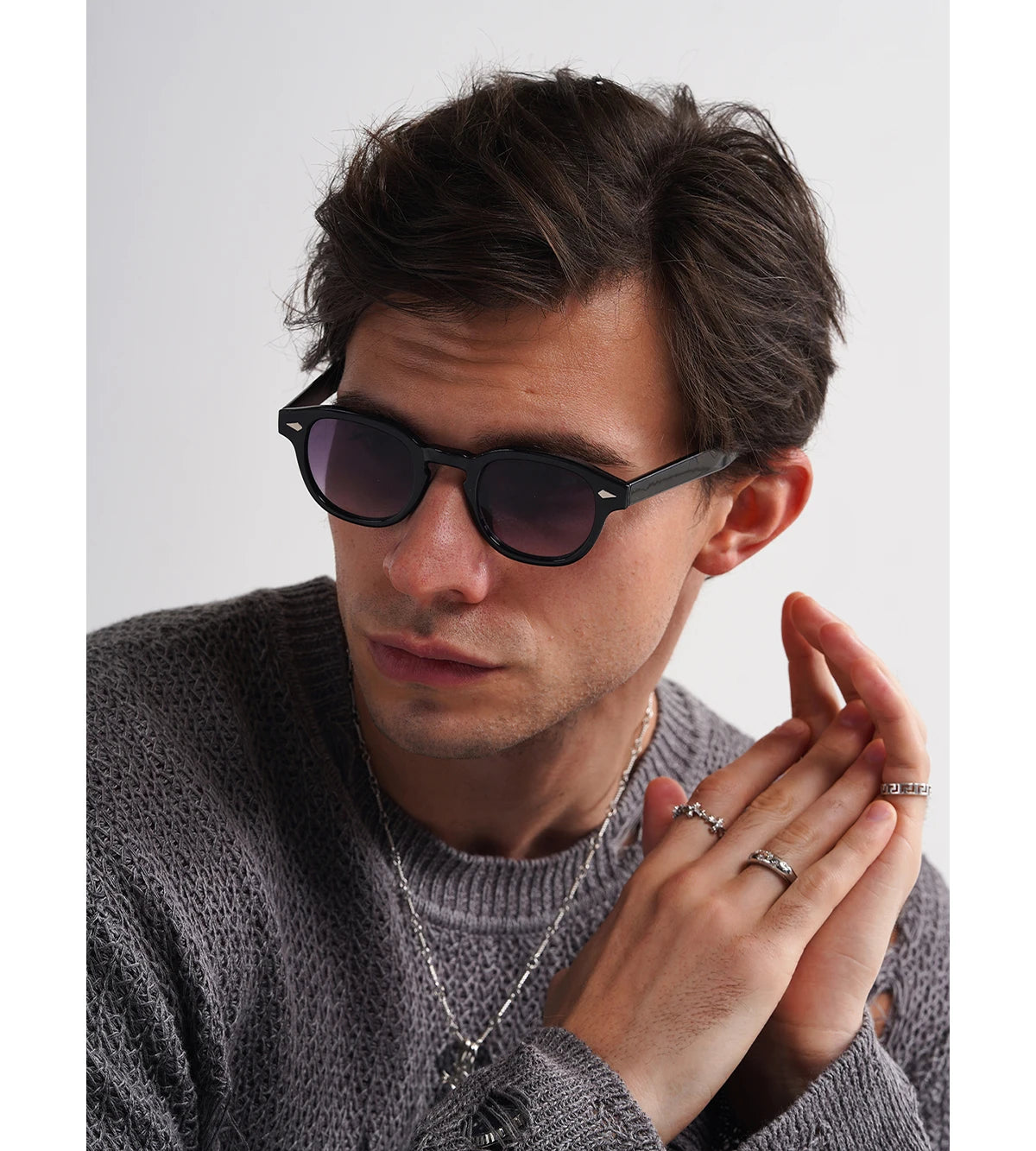 Lunettes de Soleil Rondes Rétro Unisexe — Samara