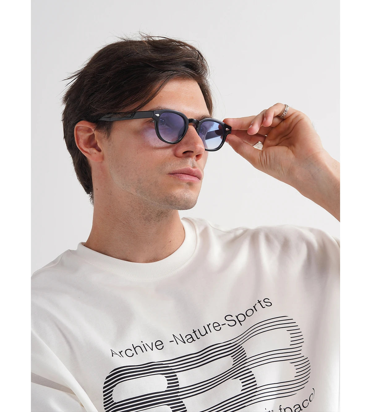 Lunettes de Soleil Rondes Rétro Unisexe — Samara
