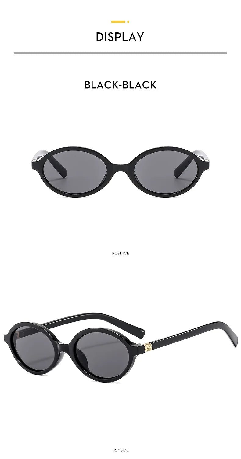 Lunettes de Soleil Ovales Glamour Femme — Samara