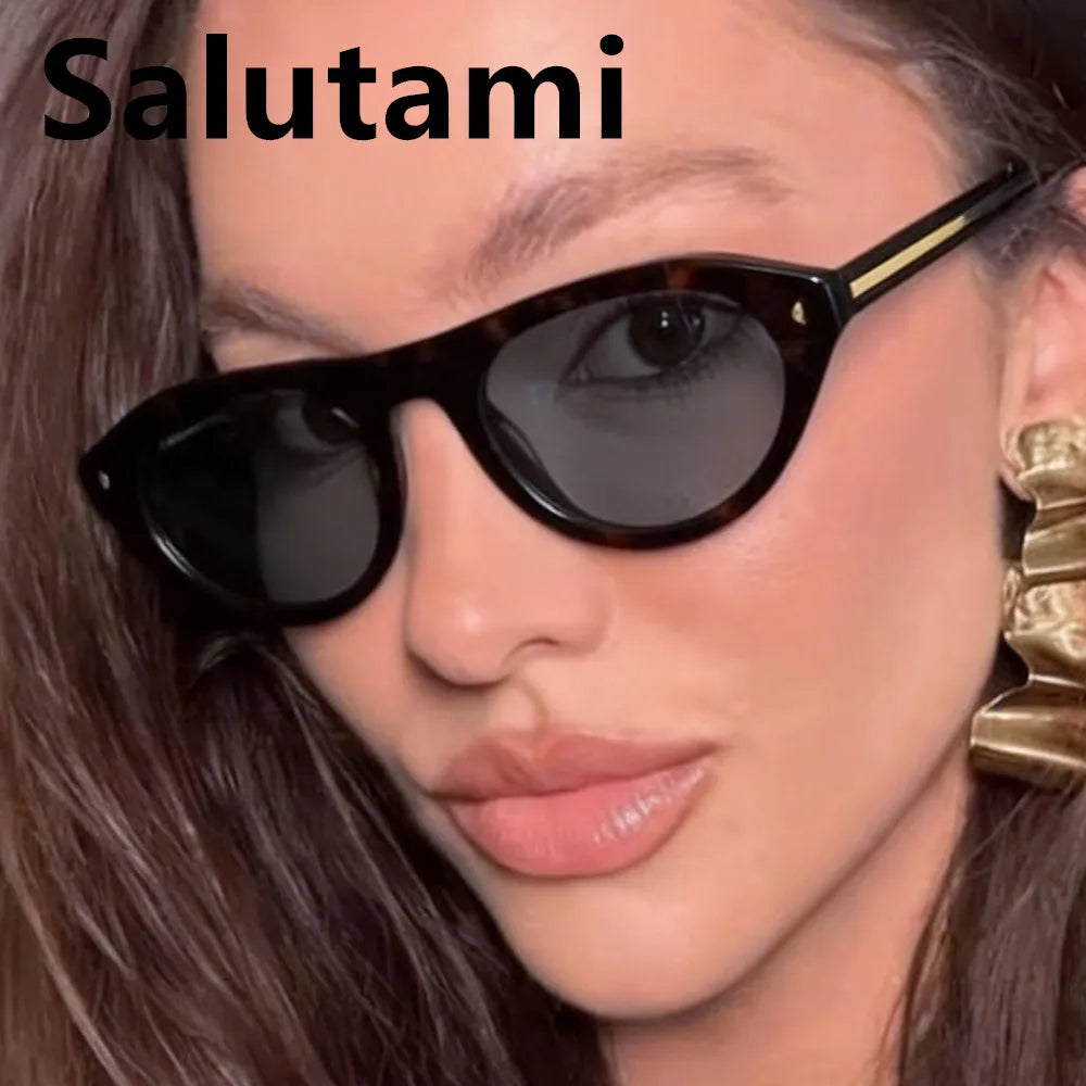 Lunettes de Soleil Œil-de-Chat Vintage à Rivets — Samara