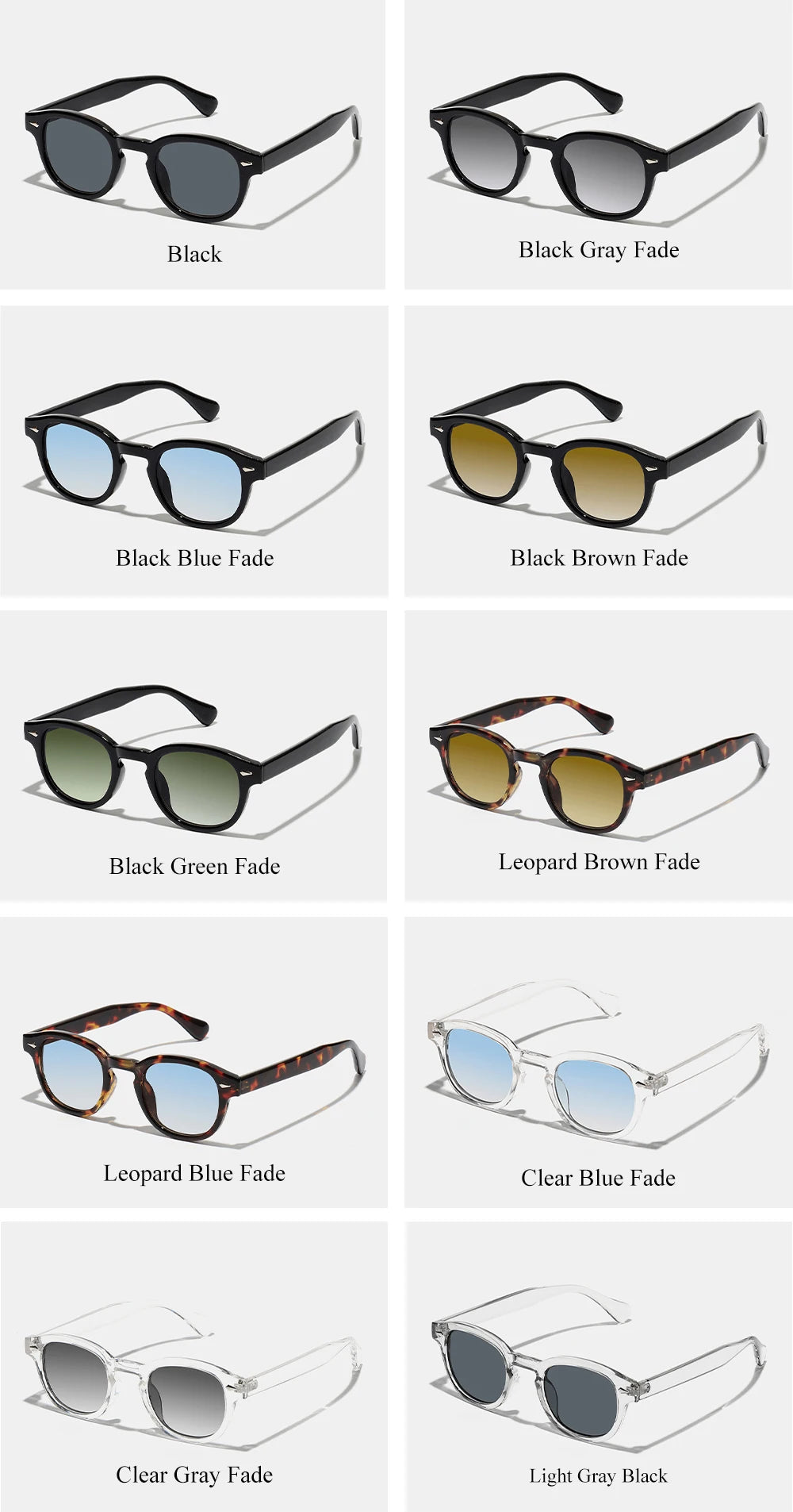Lunettes de Soleil Rondes Rétro Unisexe — Samara