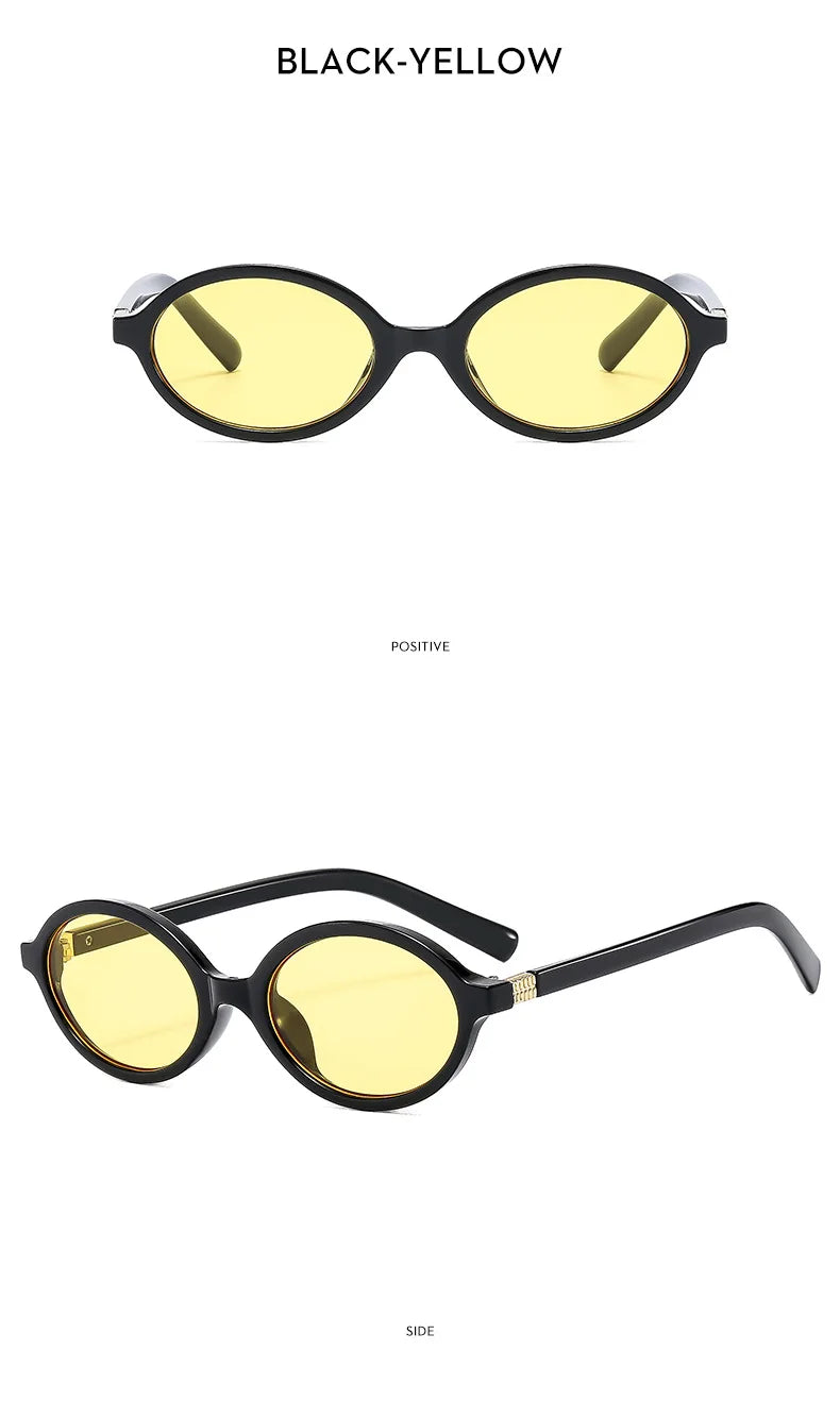 Lunettes de Soleil Ovales Glamour Femme — Samara