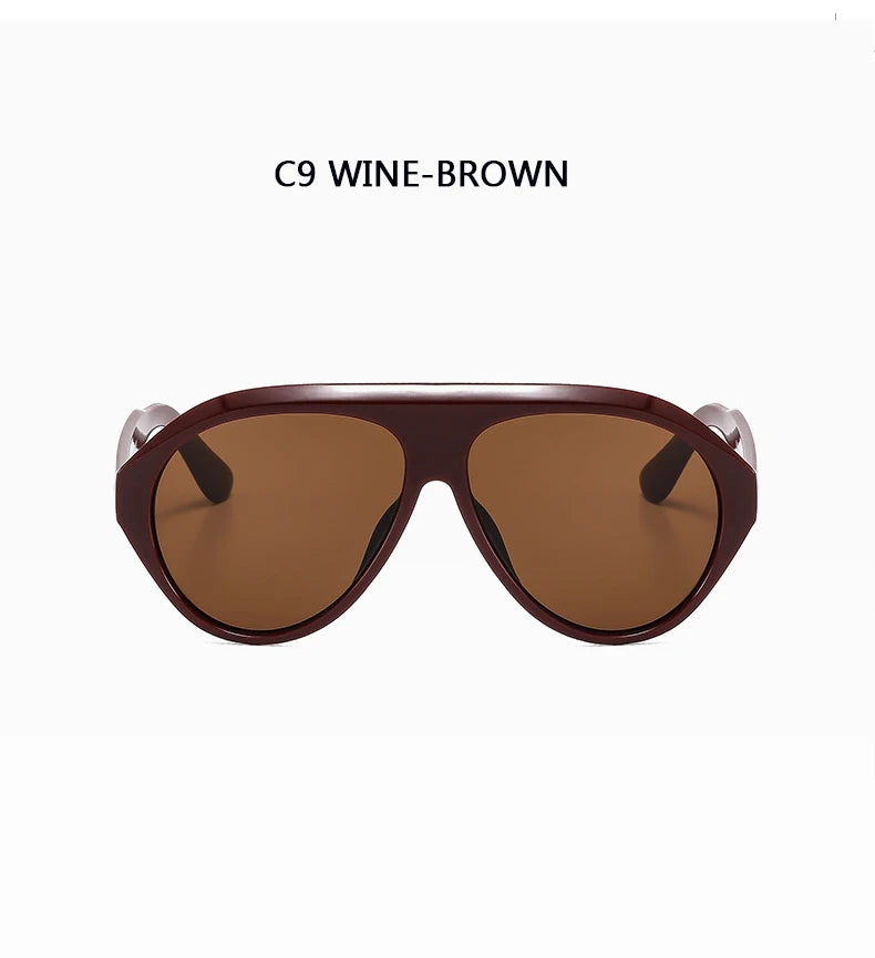 Lunettes de Soleil Aviateur Oversize Unisexe — Samara