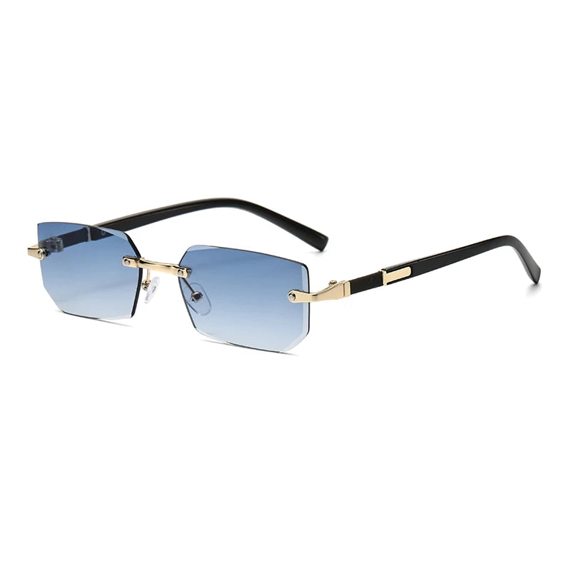 Lunettes de Soleil Sans Monture Rectangulaires — Samara